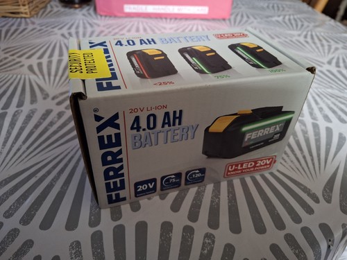 Ferrex 20v 0ah ion power - 20v, 4.0ah