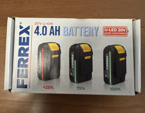 Ferrex 20v ion 0ah - ferrex, li-ion