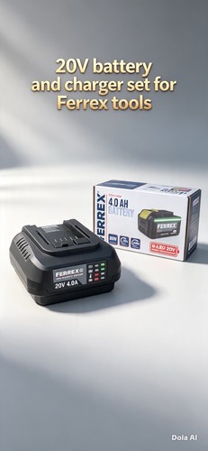 Ferrex 20v battery and - 4.0,