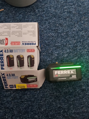 Ferrex 20v 0ah - li-ion, power