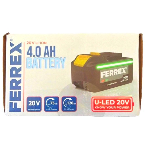 Ferrex 20v 0ah ion - ferrex, li-ion