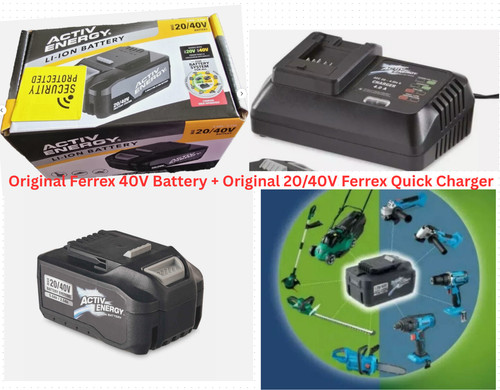 Ferrex 40v ion 5ah battery - ferrex, li-ion